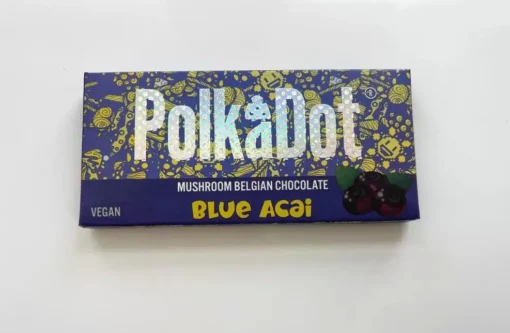 PolkaDot Blue Acai Chocolate Bar