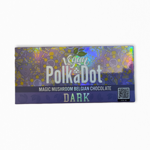 PolkaDot Dark Mushroom Belgian Chocolate Bar