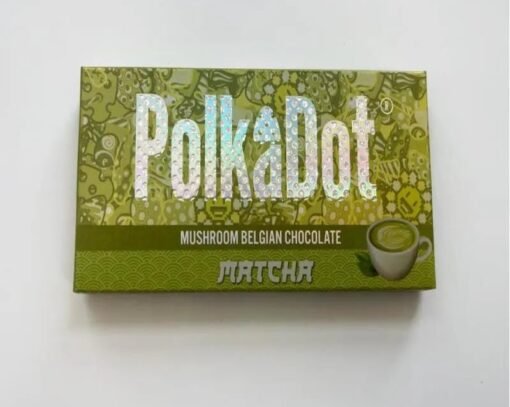 PolkaDot Matcha Mushroom Chocolate Bar