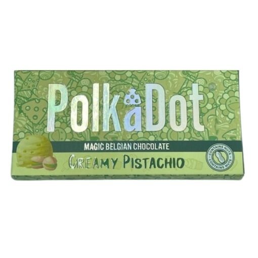 Polkadot Creamy Pistachio Belgian Chocolate