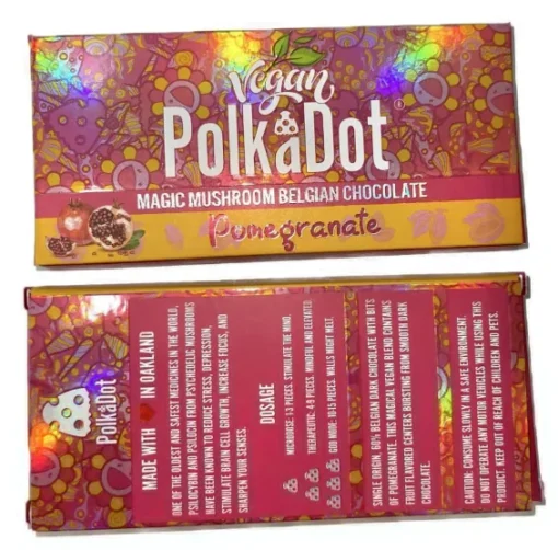 Polkadot Pomegranate Chocolate Bar